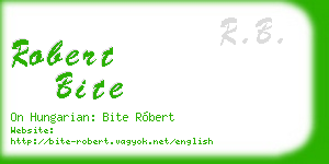 robert bite business card